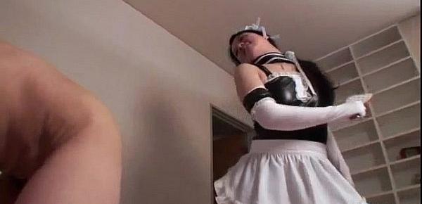  Strong pounding for curvy ass maid Eri Yoshino